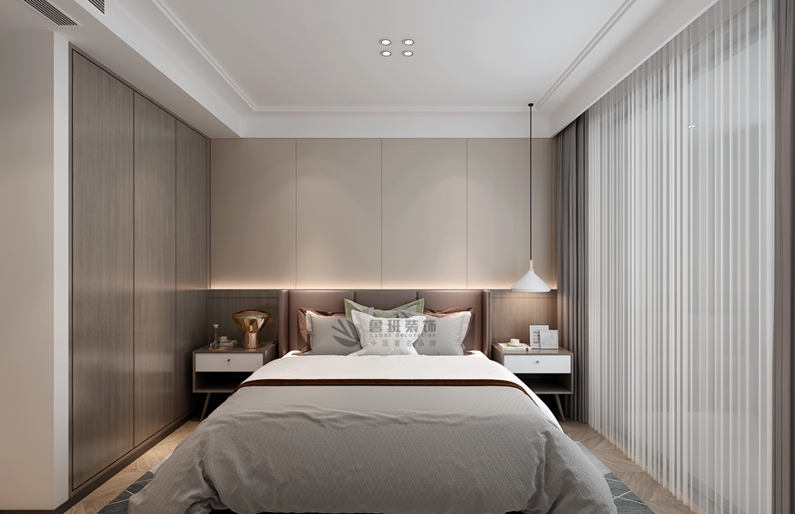 丹軒梓園四居室179平米現代簡約風格卧室 (2)