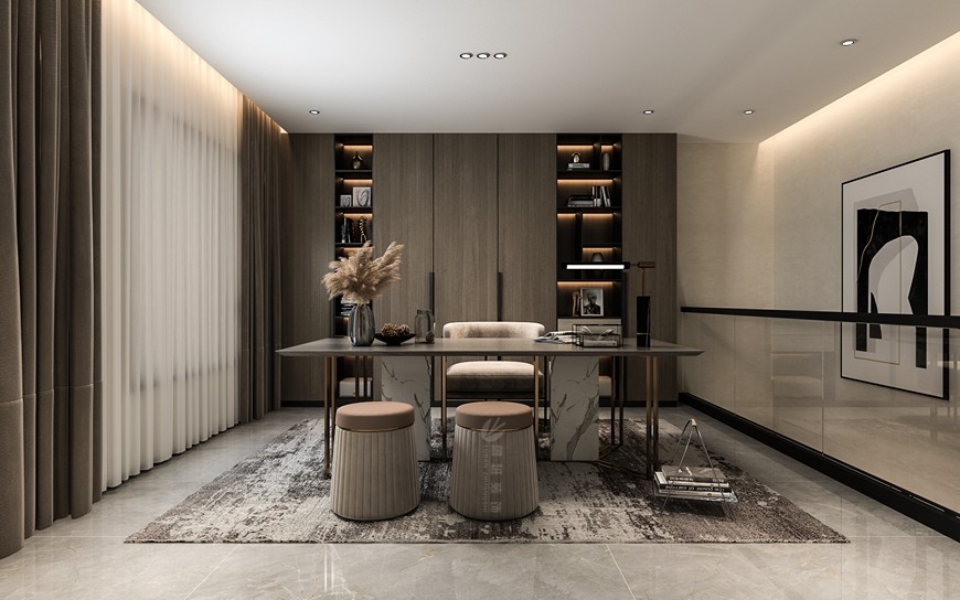 碧桂園香湖(hú)灣壹号複式280平米現代風格茶室