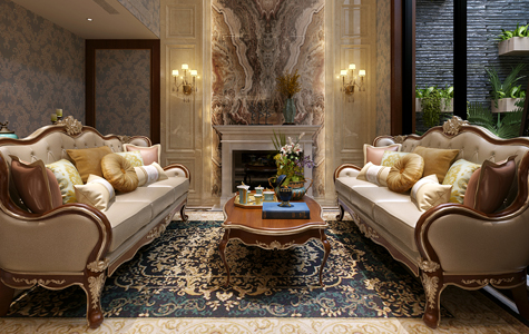 大華公(gōng)園世家320平米别墅歐美風